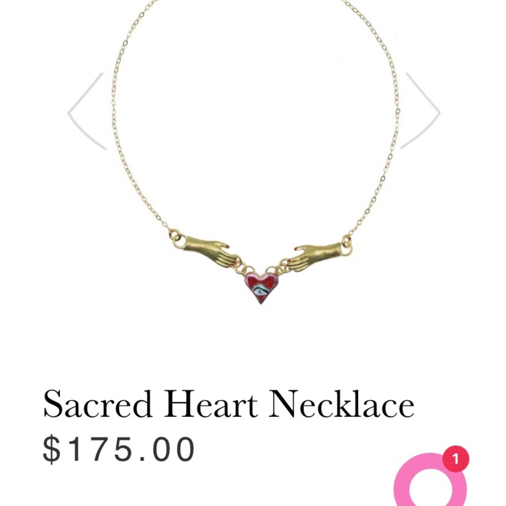 Susan Alexandra Sacred Heart Necklace